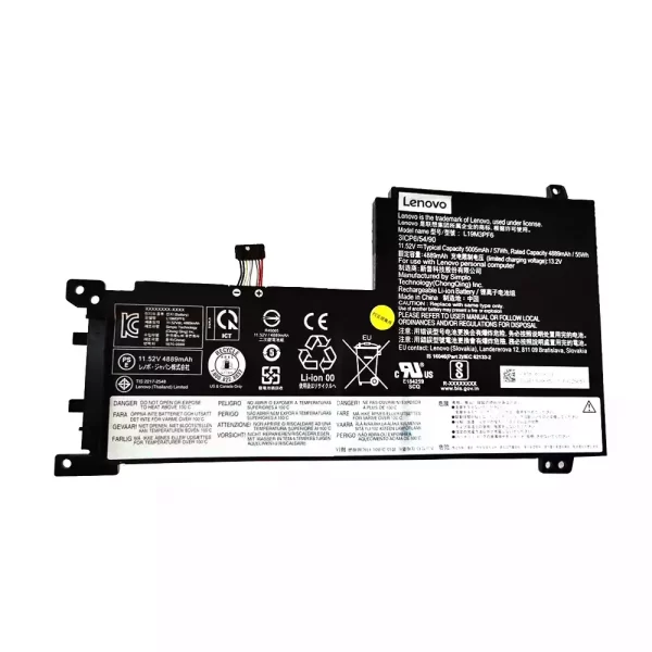 Uudenveroinen kannettavan tietokoneen akku LENOVO L19L3PF2 L19M3PF6