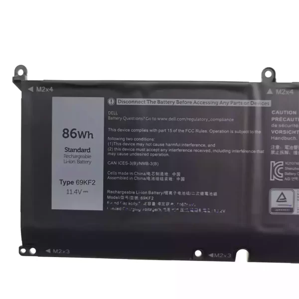 Uudenveroinen kannettavan tietokoneen akku Dell XPS 15 9500,Precision 5550 - Image 3