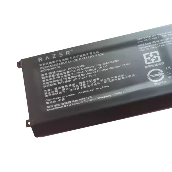 Uudenveroinen kannettavan tietokoneen akku RAZER Blade RZ09-03304x,RZ09-03305x,RZ09-0330x - Image 3