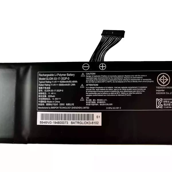 Uudenveroinen kannettavan tietokoneen akku GETAC GLIDK-03-17-3S2P-0 - Image 2