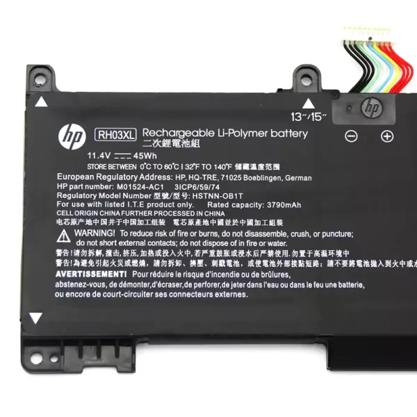 Uudenveroinen kannettavan tietokoneen akku HP RH03XL - Image 3