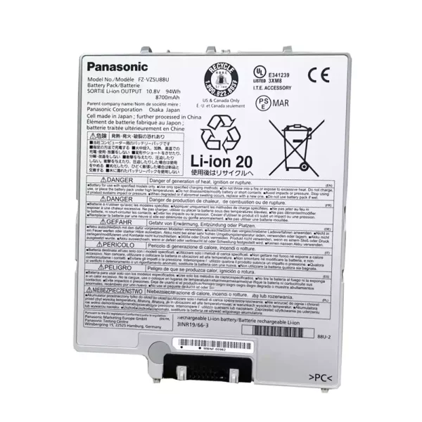 Uudenveroinen kannettavan tietokoneen akku PANASONIC FZ-VZSU88U,FZ-G1