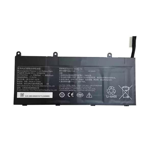 Uudenveroinen kannettavan tietokoneen akku Mi RedMibook 14 II,TM1705 TM1801 TM1802 171502-A1