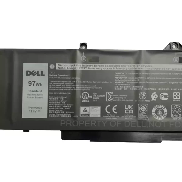 Uudenveroinen kannettavan tietokoneen akku DELL Precision 15 3561 - Image 3