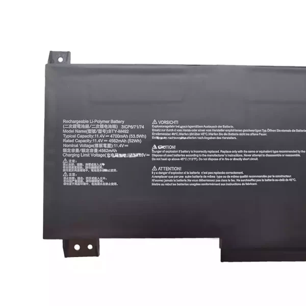 Uudenveroinen kannettavan tietokoneen akku MSI Pulse GL76 9S7 11UDK,GL66 GF66 - Image 3