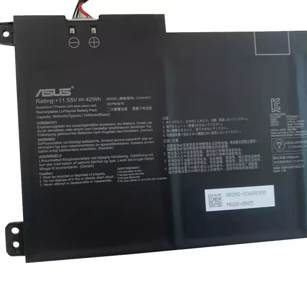 Uudenveroinen kannettavan tietokoneen akku ASUS C31N1912 - Image 3
