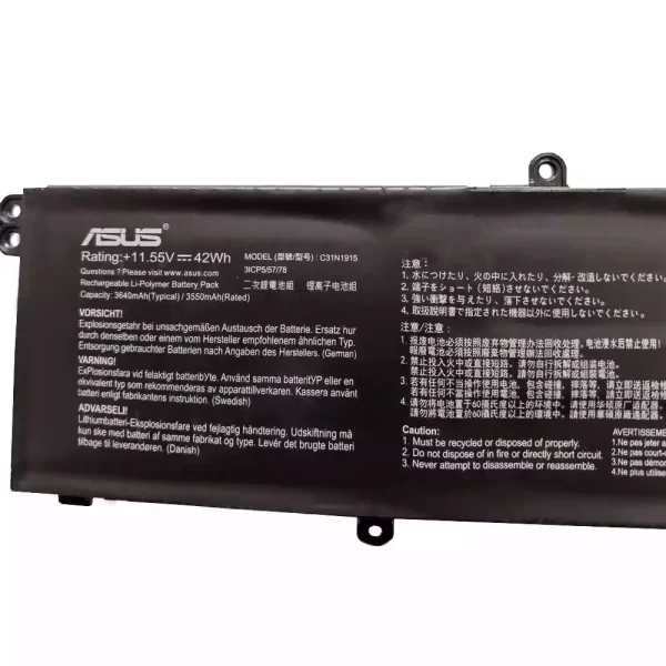 Uudenveroinen kannettavan tietokoneen akku ASUS C31N1915 - Image 2