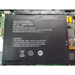 Uudenveroinen kannettavan tietokoneen akku PL2797140P*2S-1 odys winbook 13