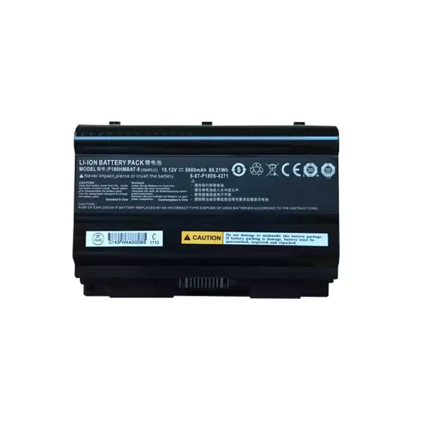 Uudenveroinen kannettavan tietokoneen akku CLEVO P180HMBAT-8 6-87-P180S 6-87-P180S-4271
