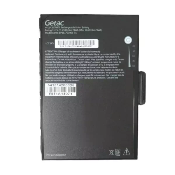 Uudenveroinen kannettavan tietokoneen akku Getac BP3S1P2100S-01 K120 441142000003 441142000019