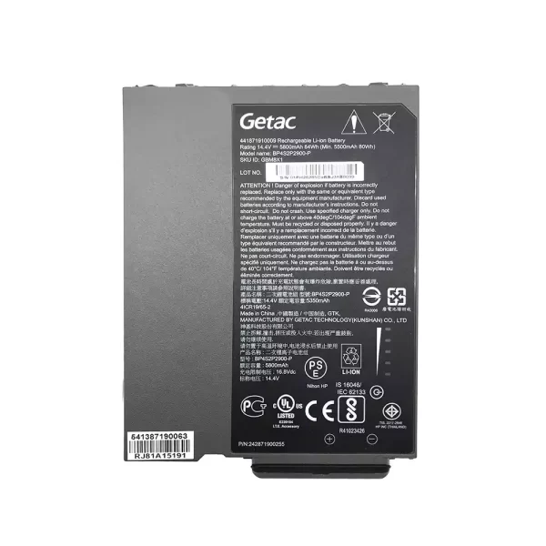 Uudenveroinen kannettavan tietokoneen akku GETAC BP4S2P2900-P 441871910010 RX10