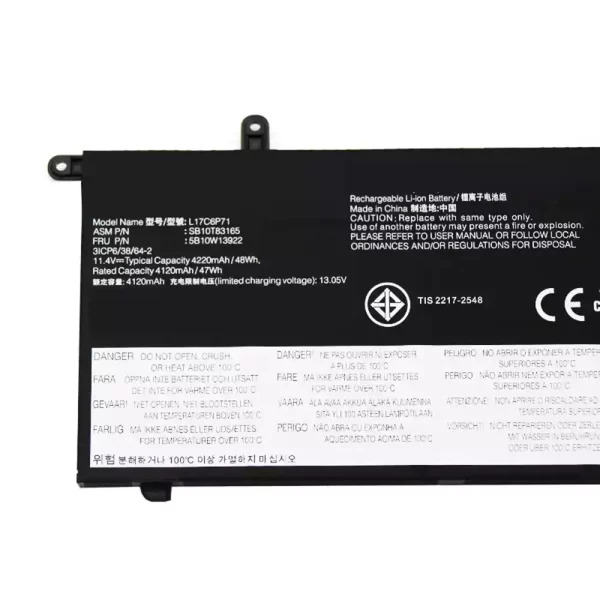 Uudenveroinen kannettavan tietokoneen akku LENOVO L17C6P72 L17S6P72 - Image 3