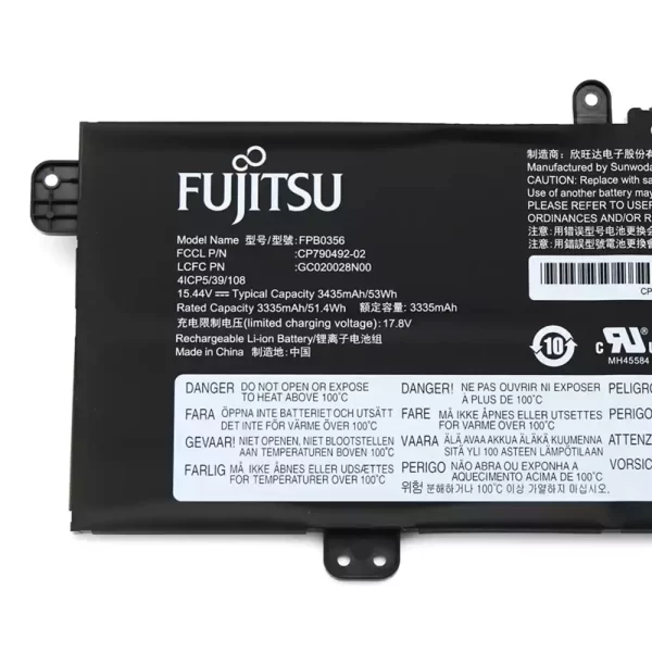 Uudenveroinen kannettavan tietokoneen akku Fujitsu FPB0356 GC020028N00 CP790492-02 - Image 3