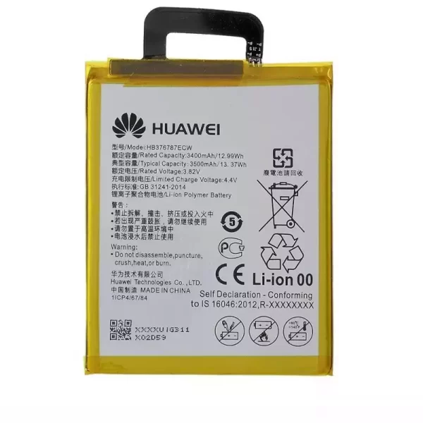 Puhelin Akku HB376787ECW sovittaa Huawei Honor V8