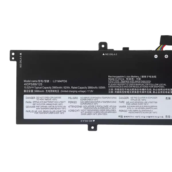 Uudenveroinen kannettavan tietokoneen akku LENOVO L12M4PD6 - Image 3