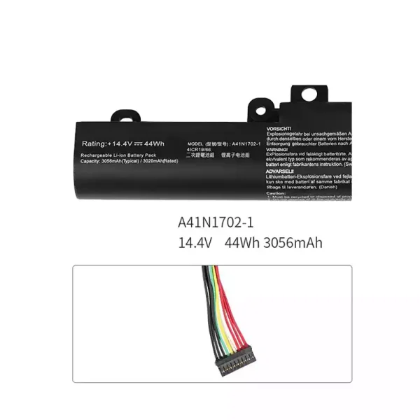 Uudenveroinen kannettavan tietokoneen akku Asus A41N1702-1 - Image 3