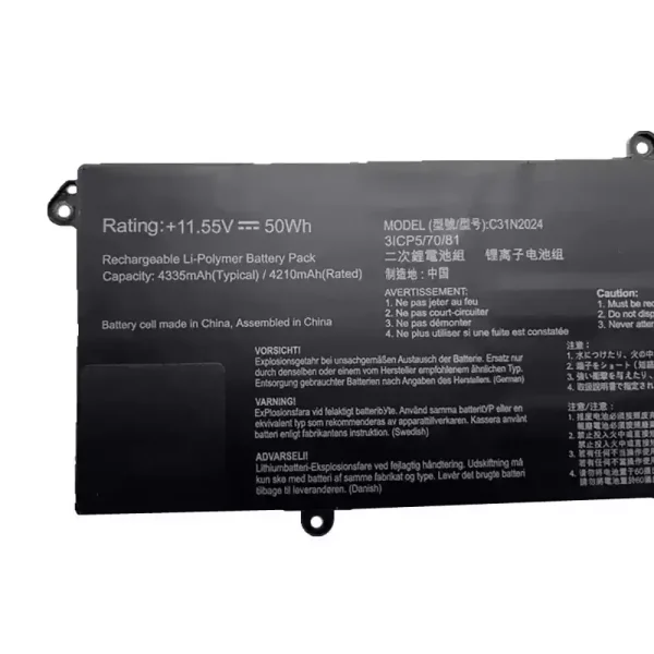Uudenveroinen kannettavan tietokoneen akku ASUS C31N2024 - Image 3