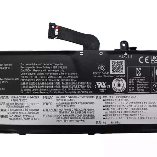 Uudenveroinen kannettavan tietokoneen akku LENOVO L22M4PF3 L22X4PF3 L22B4PF3 - Image 3