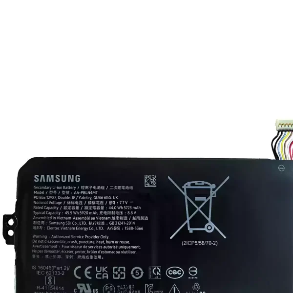 Uudenveroinen kannettavan tietokoneen akku Samsung AA-PBLN4MT AA-PBQN4TR - Image 3