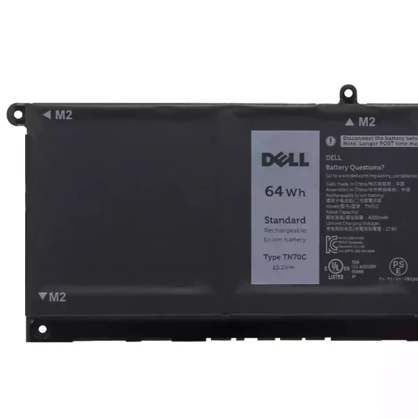 Uudenveroinen kannettavan tietokoneen akku DELL TN70C - Image 3