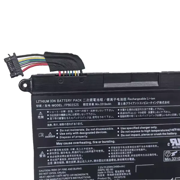 Uudenveroinen kannettavan tietokoneen akku Fujitsu FPB0352S FPCBP578 - Image 3