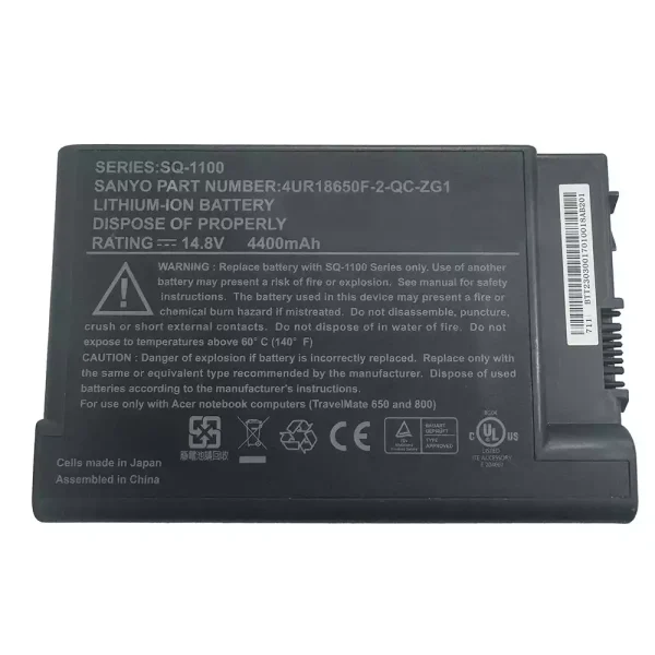 Uudenveroinen kannettavan tietokoneen akku ACER SQ-1100