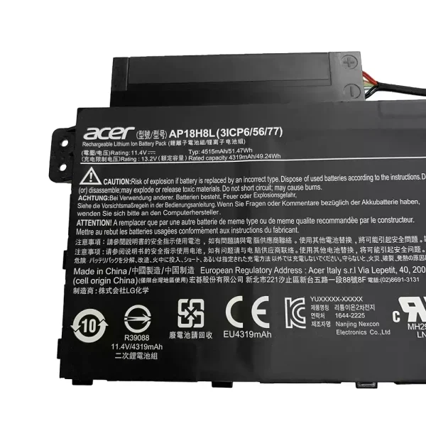Uudenveroinen kannettavan tietokoneen akku ACER AP18H18L - Image 2