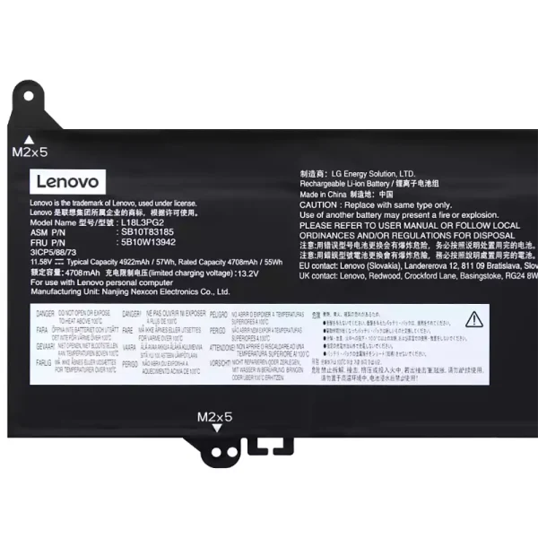 Uudenveroinen kannettavan tietokoneen akku LENOVO L18D3PG2 L18C3PG2 - Image 3