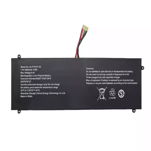 Uudenveroinen kannettavan tietokoneen akku ZL4776127-2S