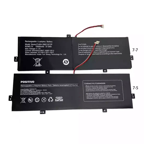 Uudenveroinen kannettavan tietokoneen akku POSITIVO Z140A-3582133*2P P3582132*2P