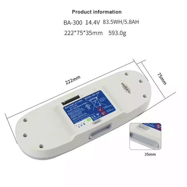 Yhteensopiva akku sopii Inogen BA-200 BA-300 BA-400 BA-500 - Image 2