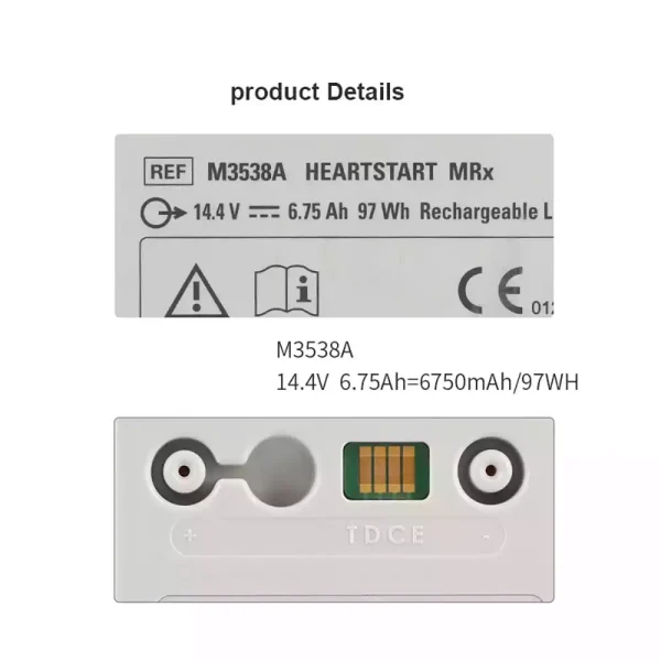 Yhteensopiva akku sopii PHILIPS HeartStart MRx M3538A M3535A M3536A M3535-60992 - Image 3