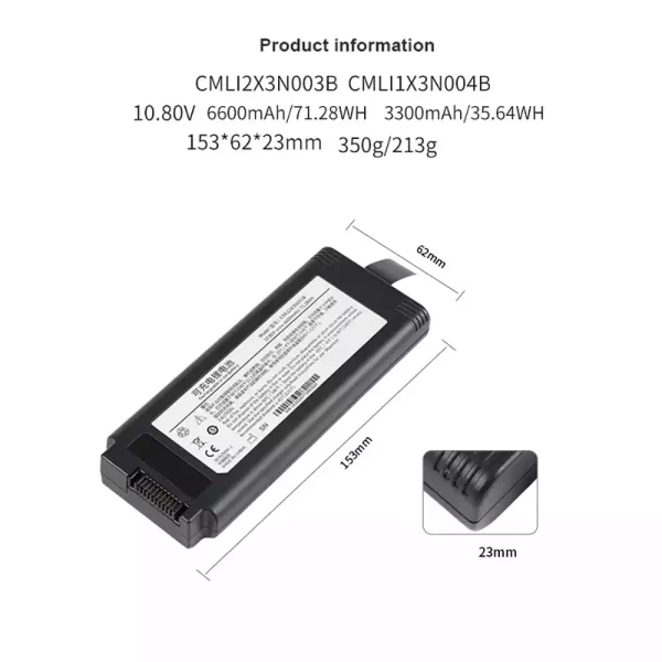 Yhteensopiva akku sopii CMLI2X3N003B,COMEN V1 Portable ventilator - Image 2