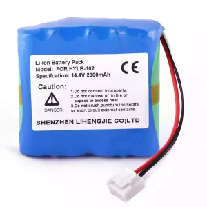Yhteensopiva akku sopii Mindray HYLB-102,18287-2000,TWSLB-005,JHOTA-99K-00,022-000040-00,DECG-03A MEC-03 18287-2000