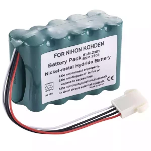 Yhteensopiva akku sopii Nihon Kohden BSM-2300 BSM-2300A,BSM-2300K,BSM-2301,BSM-2301A,BSM-2301C,BSM-2301K,BSM-2303,BSM-2303C,BSM-2303K,BSM-2304,BSM-2304A
