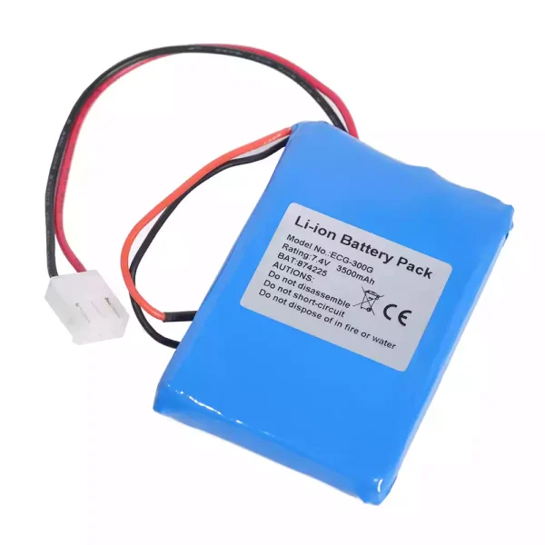 Yhteensopiva akku sopii CONTEC ECG300G ECG-300G - Image 2