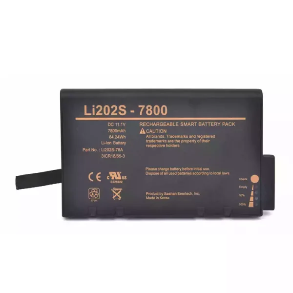 Yhteensopiva akku sopii Spacelabs LI202S-7800,LI202S-78A,146-0127-00