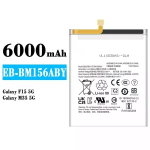 Puhelin Akku EB-BM156ABY sovittaa Samsung Galaxy F15 5G/Galaxy M35 5G