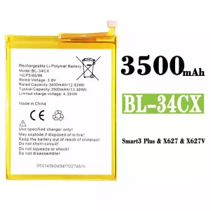 Puhelin Akku BL-34CX sovittaa Infinix Smart 3 Plus