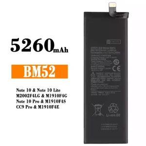 Puhelin Akku BM52 sovittaa Xiaomi Note 10,Note 10 Lite,Note 10 Pro / CC9 Pro