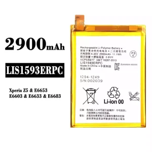 Puhelin Akku LIS1593ERPC sovittaa Sony Xperia Z5 / E6653 / E6603 / E6633 / E6683