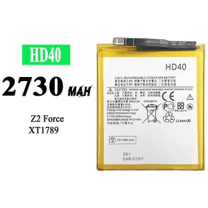 Puhelin Akku HD40 sovittaa Motorola Moto Z2 Force / Z Force Edition 2nd gen