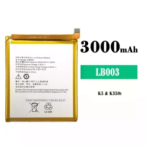 Puhelin Akku LB003 sovittaa Lenovo K5/K350T