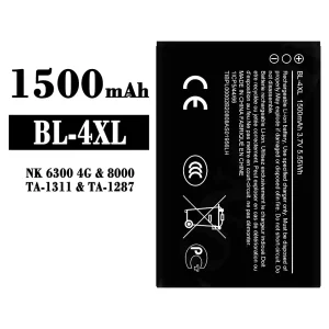 Puhelin Akku BL-4XL sovittaa Nokia NK 6300 4G/8000