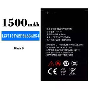 Puhelin Akku Li3715T42P3h634254 sovittaa ZTE Blade G