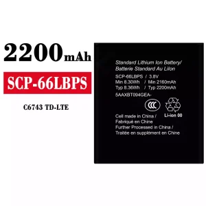 Puhelin Akku SCP-66LBPS sovittaa Kyocera C6743 TD-LTE