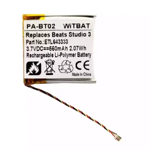 Akku Beats Solo Pro Wireless,Studio 2 B0500,Studio 2.0,Studio 3.0,SDHP-P1401