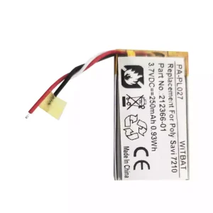 Akku Plantronics 216261-01,212366-01