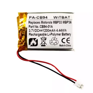 kaiuttimen akku Motorola Sonic Play 100,MBP33,MBP36,CB94-01A