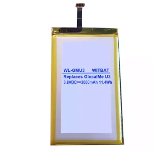 Vaihto akku GlocalMe GLMU19A02W,Yoshiatsu Cat U3